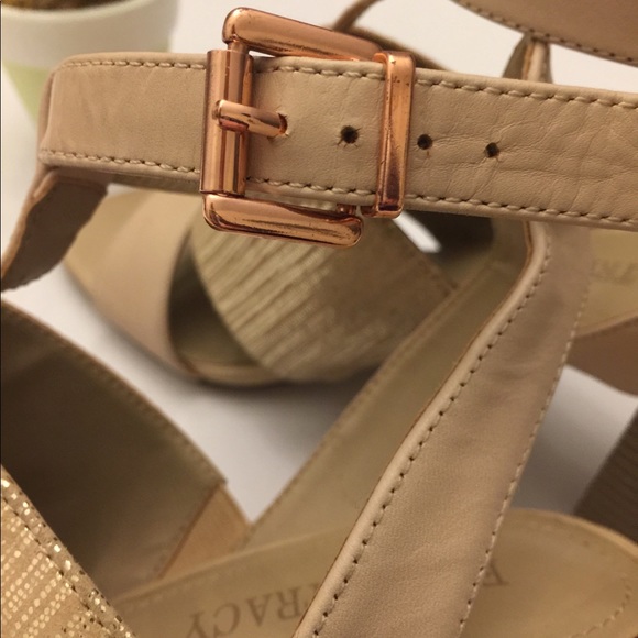 Ellen Tracy🌷Cream Sandal Heels Sz7.5 - Picture 7 of 8